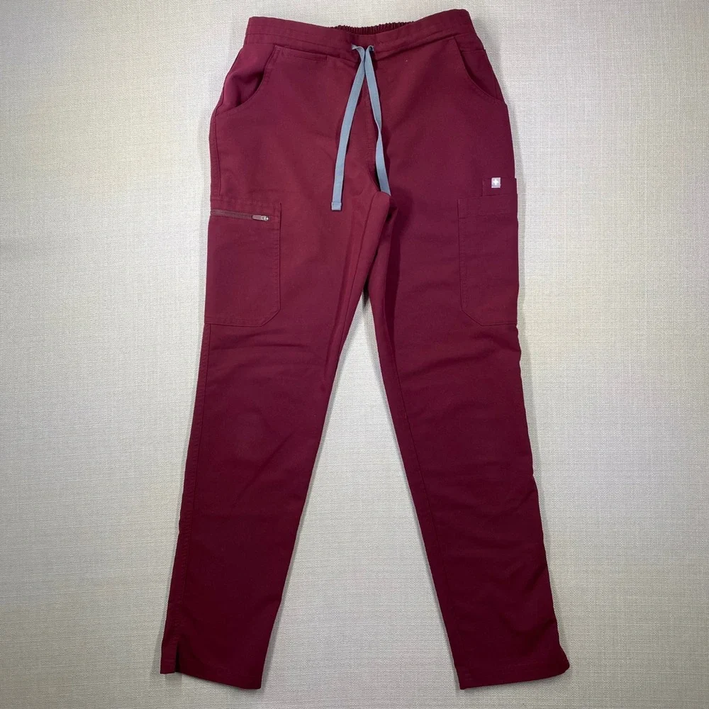 FIGS Technical Collection Maroon Scrub Pants XS
